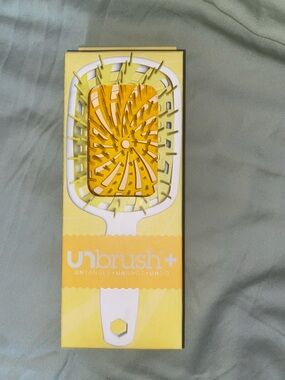 Yellow Paddle Hair Brush – Detangling Hair Tool for Women